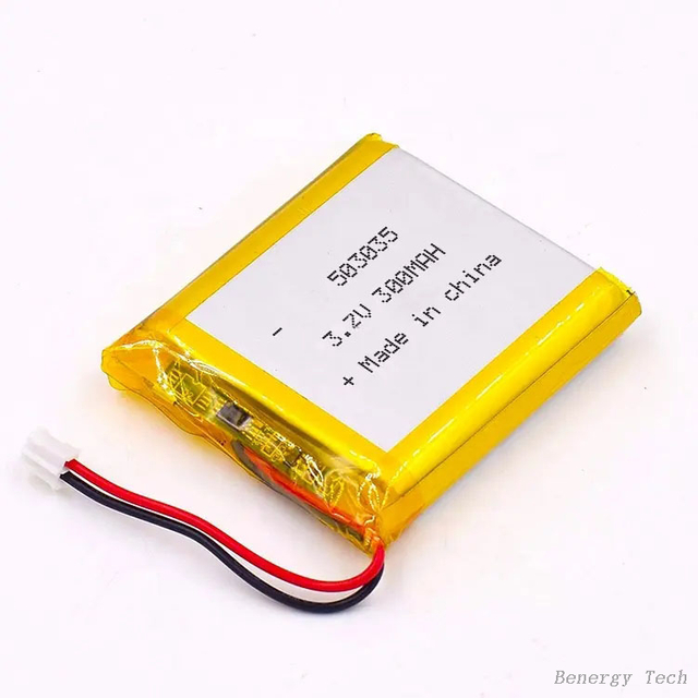 3.2V 300mAH Lifepo4 Battery Pouch Cell 